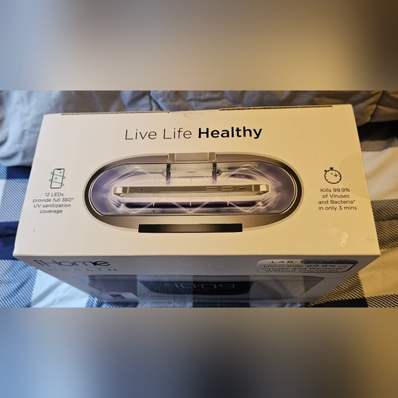 iHome Health Power UVC ll 360 UV-C Sanitizer and Alarm Clock NIB - Picture 2 of 4